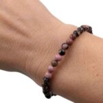 Rhodonite, natural stone bracelet, Class A - Image 6
