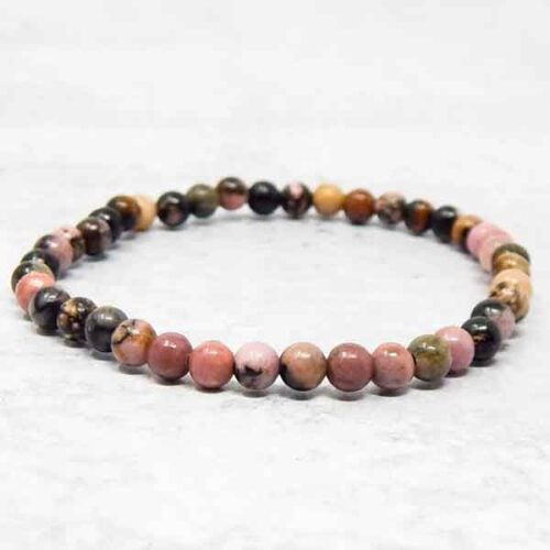 Rhodonite, natural stone bracelet, Class A - Image 7