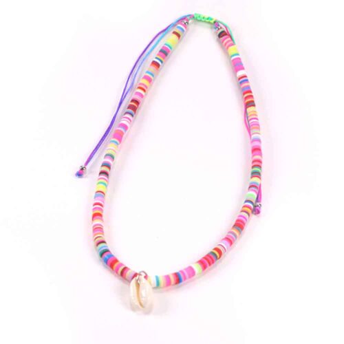 Multicolor Necklaces with Heishi Discs and Shell - the Perfect Summer Jewelry - Image 32
