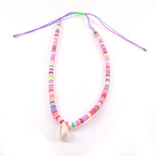 Multicolor Necklaces with Heishi Discs and Shell - the Perfect Summer Jewelry - Image 22