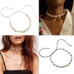 Shells, modern necklace - can be worn as a choker or necklace in two variations