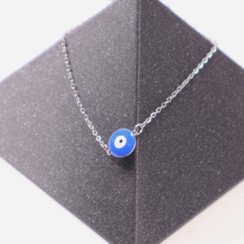 Blue Eye, Elegant Steel Bracelet - Image 4