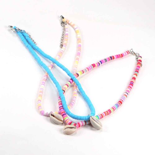 Multicolor Necklaces with Heishi Discs and Shell - the Perfect Summer Jewelry - Image 10