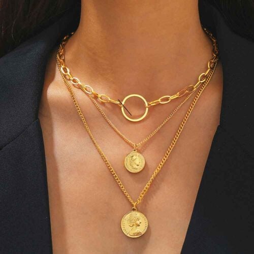 Modern Vintage Layered Coin Necklace - Style, Temptation and Hip-Hop - Image 3