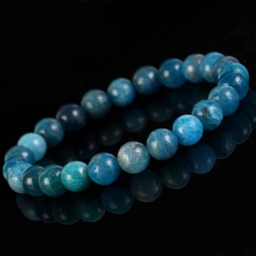 Apatite, blue, Class A handmade bracelet - Image 2