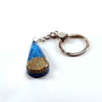 Orgonite pendant or keychain, Turquoise