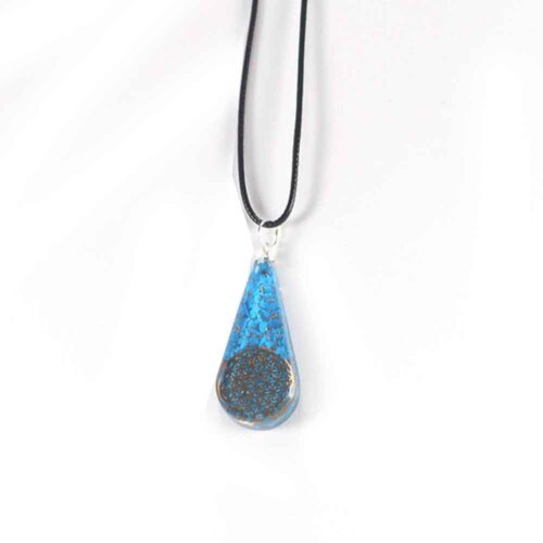 Orgonite pendant or keychain, Turquoise - Image 7
