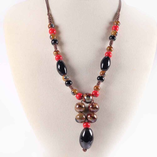 Mysterious Mood, Necklace, Ceramic Beads - Image 4