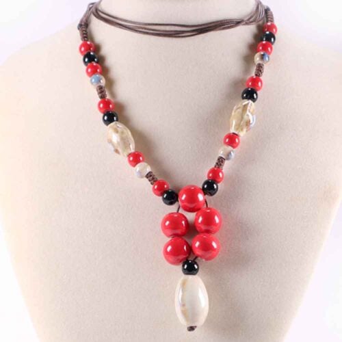 Playful Bunch, Necklace, Ceramic Beads - Image 4