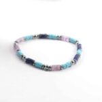 Celestial Harmony with Amethyst, Turquoise, Lapis Lazuli and Hematite, Heishi (discs) - Image 6