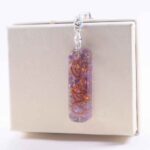 Orgonite Pendant or Keychain, Amethyst