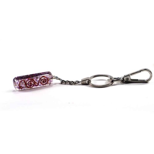 Orgonite Pendant or Keychain, Amethyst - Image 3