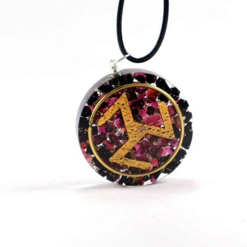 Orgonite Pendant with Antahkarana and Amethyst - Image 2