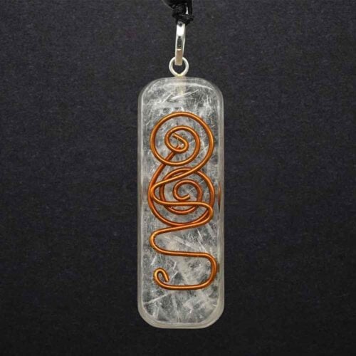 Orgonite Pendant or Keychain, Selenite - Image 2
