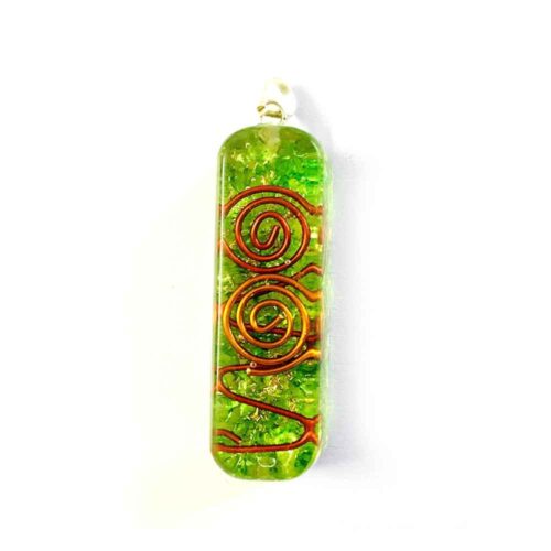 Orgonite Pendant or Keychain, Peridot (Olivine) - Image 2