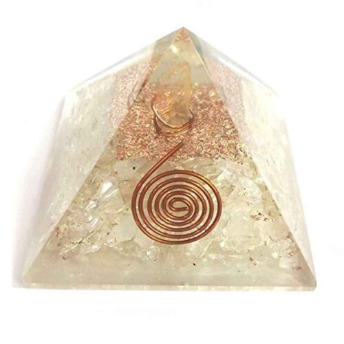 Protective Orgonite Pyramid with Selenite - Image 2
