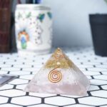 Protective Orgonite Pyramid with Selenite