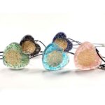 Orgonite Heart Pendant with the Flower of Life - Image 3