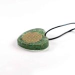 Orgonite Heart Pendant with the Flower of Life - Image 5