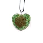 Orgonite Heart Pendant with the Flower of Life - Image 8