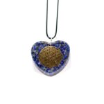 Orgonite Heart Pendant with the Flower of Life - Image 9