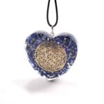 Orgonite Heart Pendant with the Flower of Life - Image 10