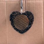 Orgonite Heart Pendant with the Flower of Life - Image 15