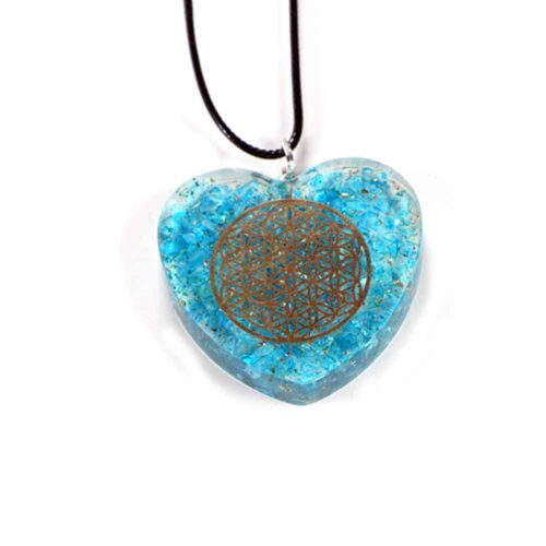 Orgonite Heart Pendant with the Flower of Life - Image 18