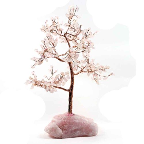 Tree of Love with Rose Quartz on a Solid Natural Stone Base - Image 13