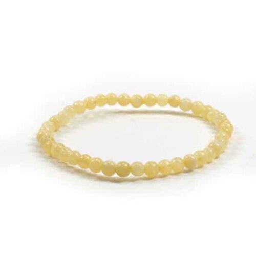 Yellow Calcite, Natural Stone Bracelet, Class A Beads - Image 2
