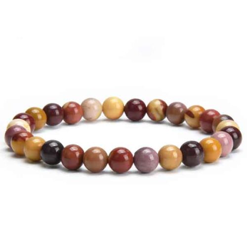 Mookaite, Natural Stone Bracelet, Class A Beads - Image 7