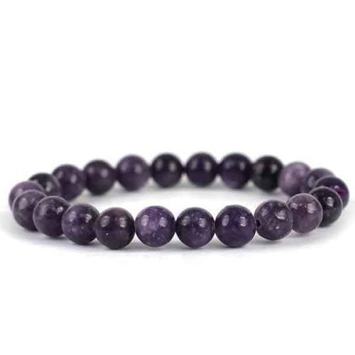 Dark Lepidolite, Handmade Bracelet, Natural Stone, Class A - Image 4