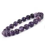 Dark Lepidolite, Handmade Bracelet, Natural Stone, Class A