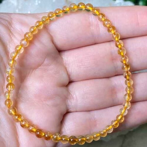Citrine, Class A, natural stone, stretch bracelet - Image 12