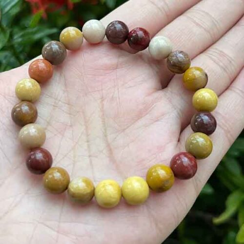 Mookaite, Natural Stone Bracelet, Class A Beads - Image 5