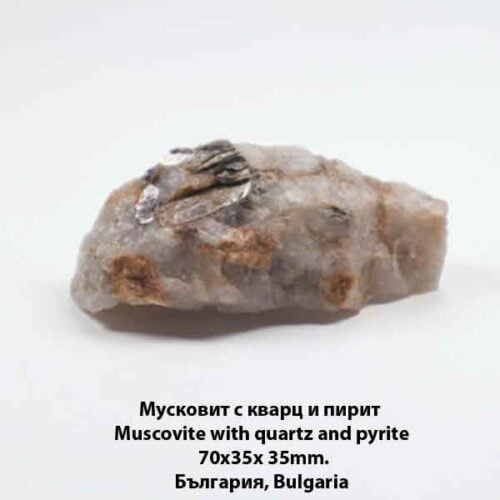 Muscovite with Quartz and Pyrite from the Momchilgrad Area, Bulgaria - Image 2