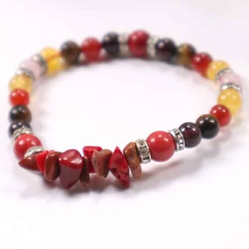 Fiery Heart, Bracelet with Natural Stones - Image 3