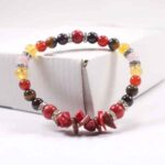 Fiery Heart, Bracelet with Natural Stones