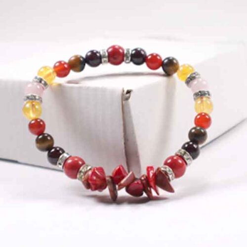 Fiery Heart, Bracelet with Natural Stones - Image 4