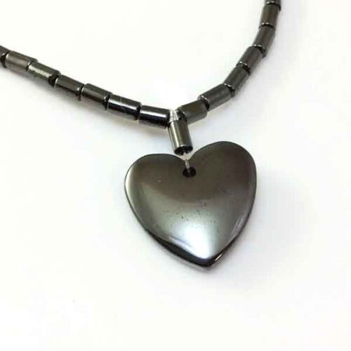 Balance and Style, Necklace and Heart-Shaped Hematite Pendant - Image 6