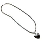 Balance and Style, Necklace and Heart-Shaped Hematite Pendant - Image 4