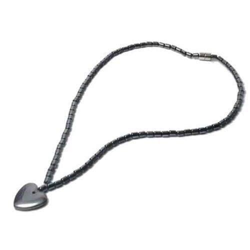 Balance and Style, Necklace and Heart-Shaped Hematite Pendant - Image 2