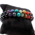 Chakra Balancing, Double Bracelet with Black Tourmaline - Image 3