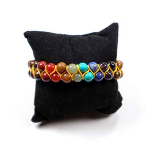 Chakra Balancing, Double Bracelet with Tiger’s Eye - Image 3