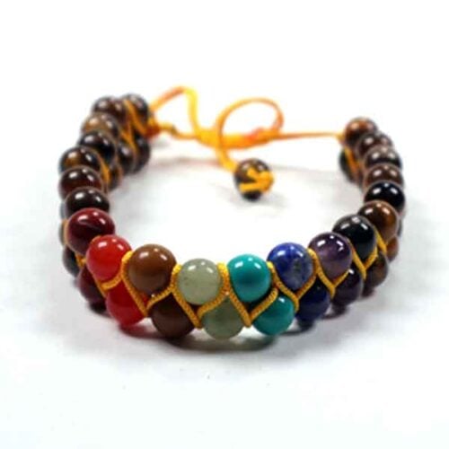 Chakra Balancing, Double Bracelet with Tiger’s Eye - Image 6