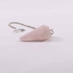 Dowsing Pendulum, Rose Quartz, High-Quality Natural Stone