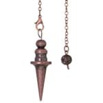 Luxury Dowsing Pendulum, Disc-Shaped, Openable, Copper - Image 7