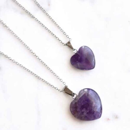 Amethyst heart pendant - Image 5