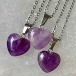 Amethyst heart pendant - Image 3