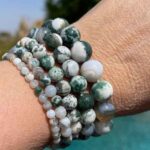 Tree Agate, bracelet, natural stone, Class A